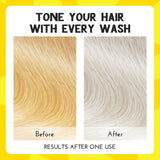 Colorlomo Bye Bye Yellow Toning Shampoo Sulfate Free Purple Shampoo for Blonde Bleached Highlighted Hair with Yellow Out
