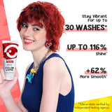 Colorlomo Red 3 in 1 Blue Color Conditioner Shampoo_Color Safe for Color Treated Dyed Bleached Blonde Hair_Sulfate Free Moisture 
